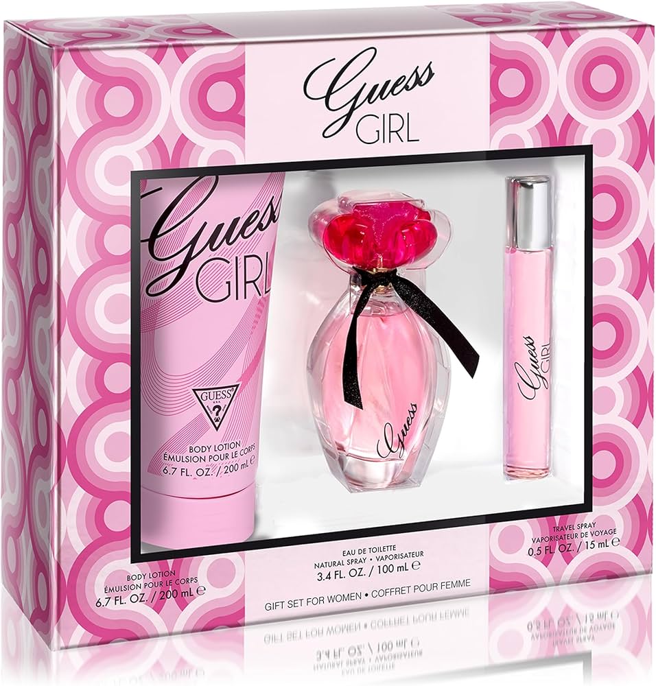 SET GUESS GIRL EDT 3PC BL 200ML/ SP 100ML/ TS 15ML