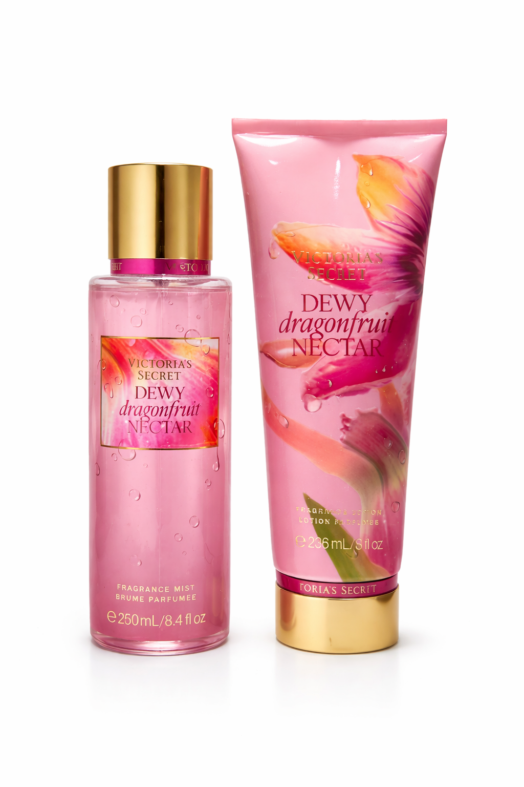 🍉✨ Victoria’s Secret Dewy Dragonfruit Nectar Set (Body Mist + Crema Corporal)
