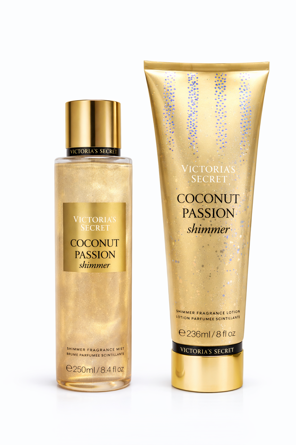 🥥✨ Set Victoria’s Secret Coconut Passion Shimmer (Crema + Splash / Body Mist)