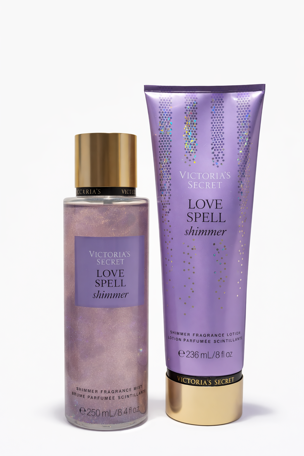 💜✨ Set Victoria’s Secret Love Spell Shimmer (Body Mist + Crema Corporal)