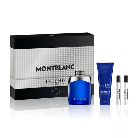 MONTBLANC SET LEGEND BLUE EDP 4PC GD 100ML/ SP 100ML/ MINI SP 7,5ML/ MP 7,5ML