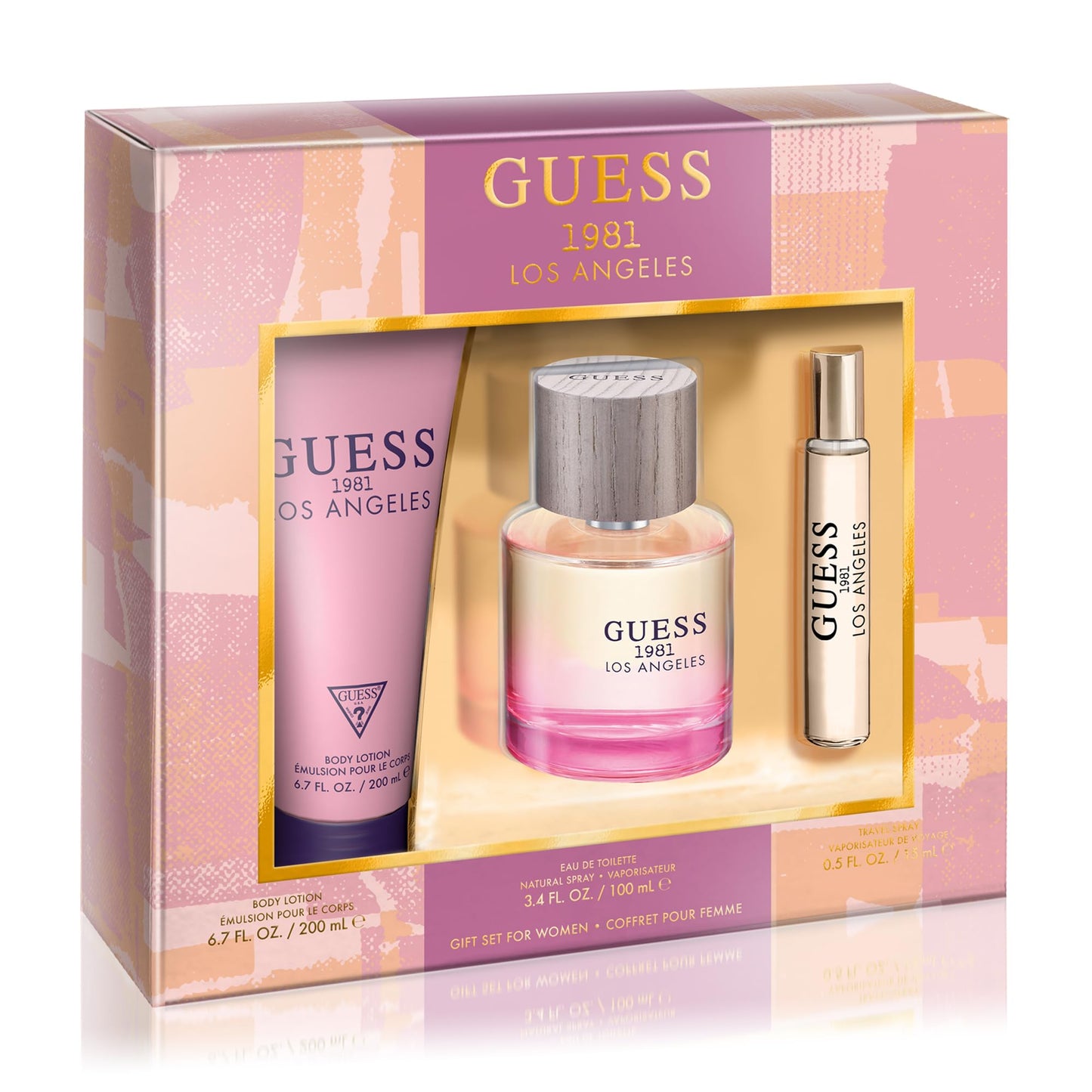 SET GUESS 1981 LOS ANGELES EDT 3PC BL 200ML/ SP 100ML/ TS 15ML