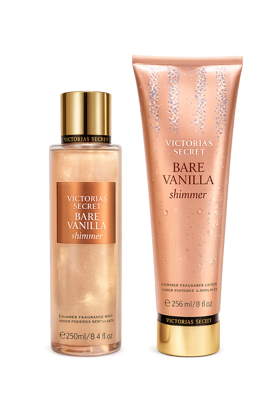 🤍✨ Victoria’s Secret Bare Vanilla Shimmer (Crema + Splash / Body Mist)